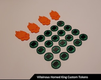 Segnalini di potenziamento del Re Cornuto / Gioco da tavolo malvagio