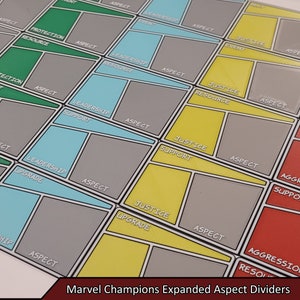 Divisores de aspecto expandidos do Marvel Champions Game | Marvel defende o jogo de cartas LCG