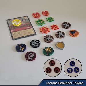 Lorcana Reminder Tokens | Lorcana TCG | Complete Set Includes 83 Tokens