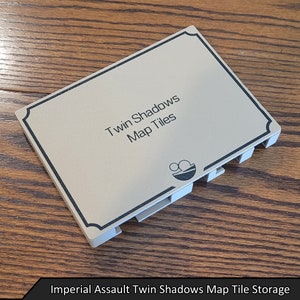Armazenamento de telha de mapa Twin Shadows com tampa para assalto imperial | Ataque Imperial de Guerra nas Estrelas