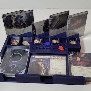 Tableau de bord de luxe pour joueur LCG de l'horreur à Arkham et boîte de rangement | LCG Horreur à Arkham