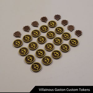 Gaston Upgrade Tokens | Villainous Board Game