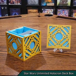 Grande boîte de jeu holocron Jedi | JCC Star Wars illimité | Commandant de l'EDH MTG | Soleils jumeaux