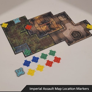 Marcadores de ubicación del mapa de Asalto Imperial / Asalto Imperial de Star Wars