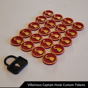 Fichas de mejora del Capitán Garfio/Juego de mesa villano