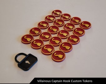 Captain Hook Upgrade-Token | Schurkisches Brettspiel