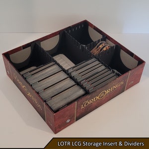 LOTR LCG Inserto de almacenamiento y divisores / El Señor de los Anillos El juego de cartas LCG