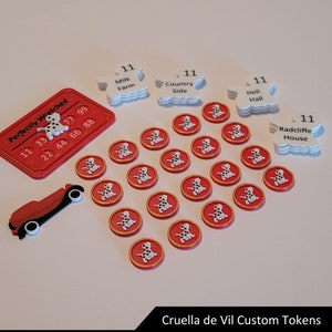Cruella de Vil Upgrade Tokens | Villainous Board Game