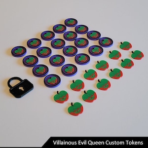 Evil Queen Upgrade Tokens | Villainous Board Game