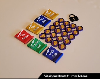 Ursula Upgrade Tokens | Villainous Board Game