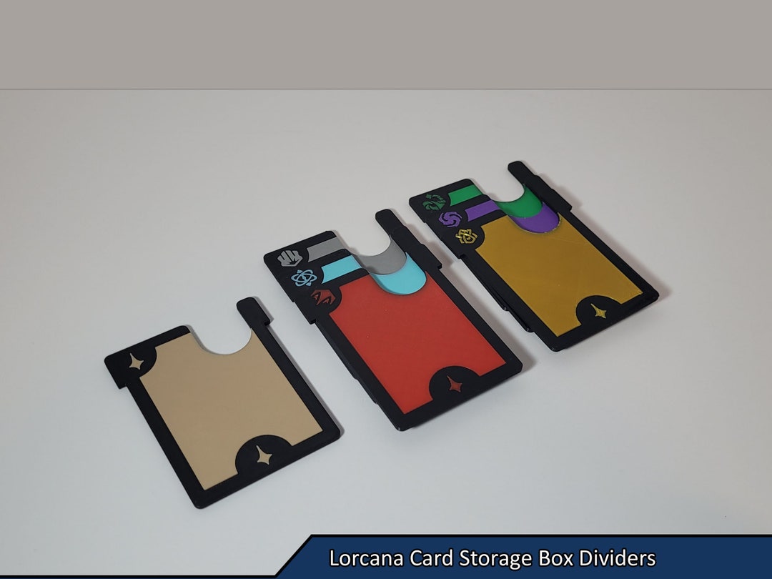 Lorcana Large Card Storage Box Ink Dividers | Lorcana TCG - Etsy Lorcana Large Card Storage Box Ink Dividers | Lorcana TCG - Etsy