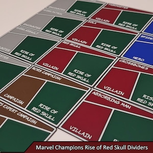 Marvel Champions Rise of Red Skull Dividers | Marvel defende o jogo de cartas LCG