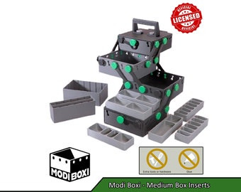 Medium Modi Boxi - Choose Your Inserts | Modi Boxi 3D Printed Board Game Storage Solution | Officially Licensed