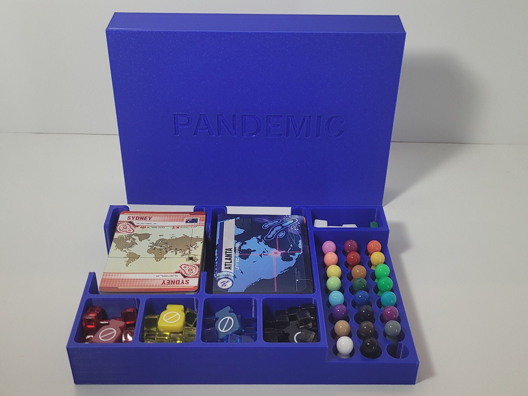  Storage Bins for Pandemic Board Game Disease Cubes, Fits in  Original Board Game Box, Use During Game Play to Organize Game Board