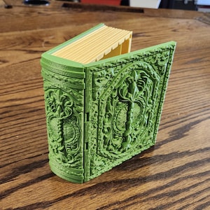 Druid Tome Book Dice Vault and Rolling Tray | Magnetic Case | Dungeons and Dragons | DnD | D&D RPG Game | Dice Container