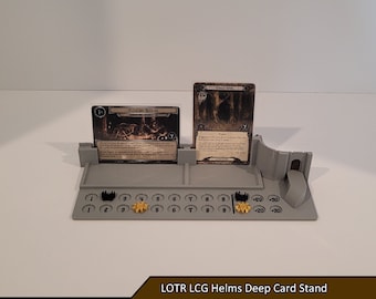 LOTR LCG Helm's Deep Quest and Location Card Stand | Lord of the Rings The Card Game LCG
