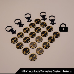 Lady Tremaine Upgrade Tokens | Villainous Board Game