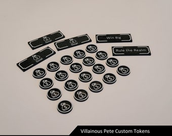 Segnalini di potenziamento Pete / Gioco da tavolo Villainous