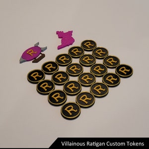 Ratigan Upgrade Tokens | Villainous Board Game