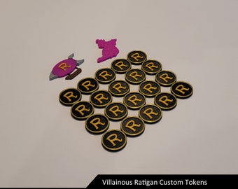 Fichas de mejora de Ratigan / Juego de mesa villano