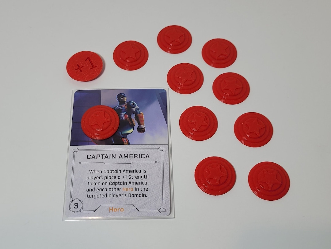 Captain America Shield Tokens Marvel Villainous Board Game - Etsy