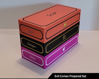 Scatole dei personaggi malvagi Il male viene preparato Set / Gioco da tavolo malvagio