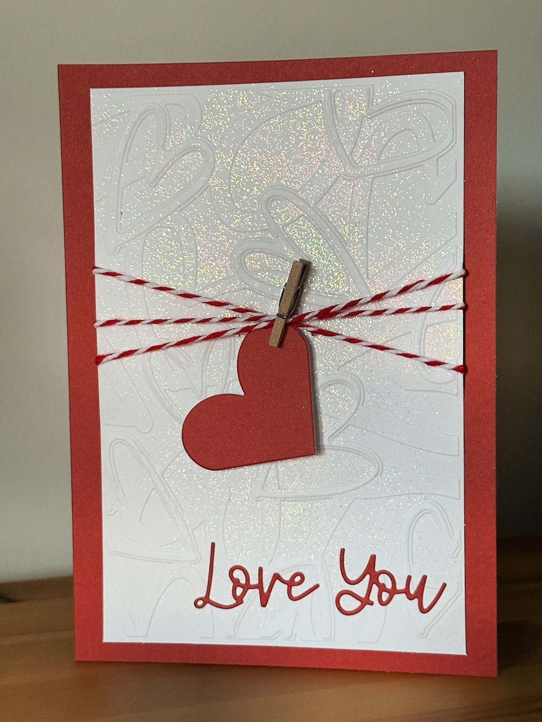 Handmade Valentine's Day Card - Etsy UK