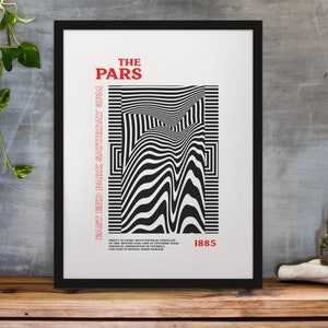 Dunfermline - Inspired Psychedelic Art Print (white background) in Team Colours A3/A4/A5/A6 Gift Framed Options Available