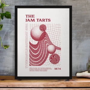 Tynecastle - Psychedelic Art Print White Background in Team Colours A3/A4/A5/A6 Gift Framed Options Available