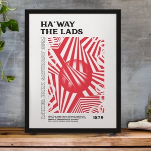 Roker Park - Psychedelic Art Print in Team Colours A3/A4/A5/A6 Gift Framed Options Available