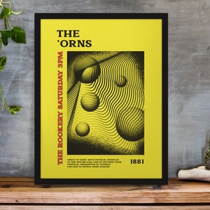 The Orns - Psychedelic Art Print in Team Colours A3/A4/A5/A6 Gift Framed Options Available