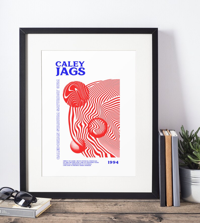 Inverness - Inspired Psychedelic Art Print (white Background) in Team ...