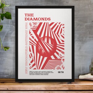Airdrieonians Football Club Inspired Psychedelic Art Print in Team Colours A3/A4/A5/A6 Gift Framed Options Available