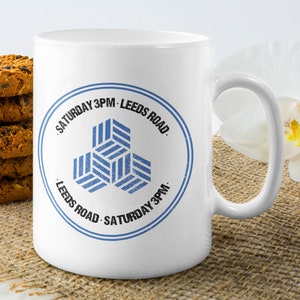 Huddersfield - Inspired 11oz Ceramic Mug - Psychedelic design in Team Colours - gift for home or office