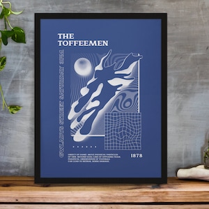 Gwladys Street - Psychedelic Kunstdruck in Team Farben A3 / A4 / A5 / A6 Geschenk gerahmt Optionen verfügbar