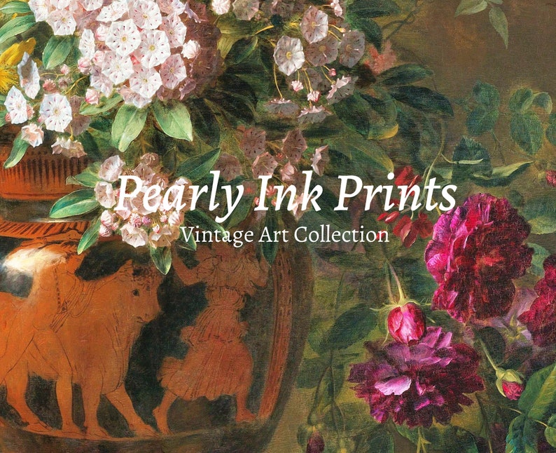 Vintage Flower Bouquet Art Prints Antique Wall Art Vintage Etsy
