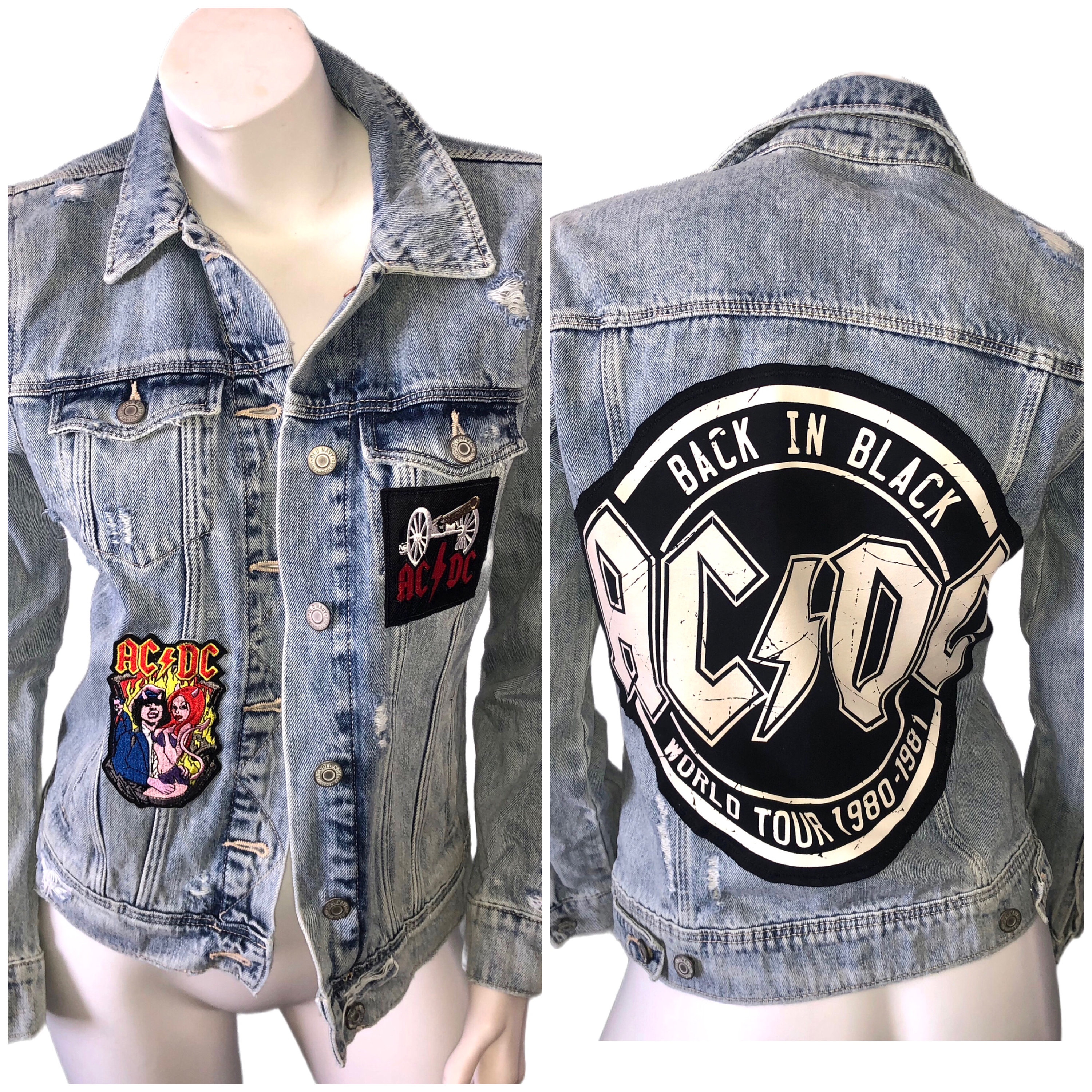 Ac dc jean jacket discount