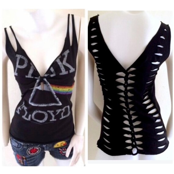 P.F. Band Cut Weave T-shirt Top - Etsy 