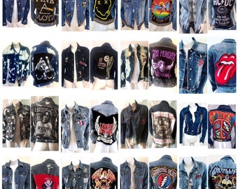 CUSTOM IN STOCK Create Your Own Made to Order Jean Jacket