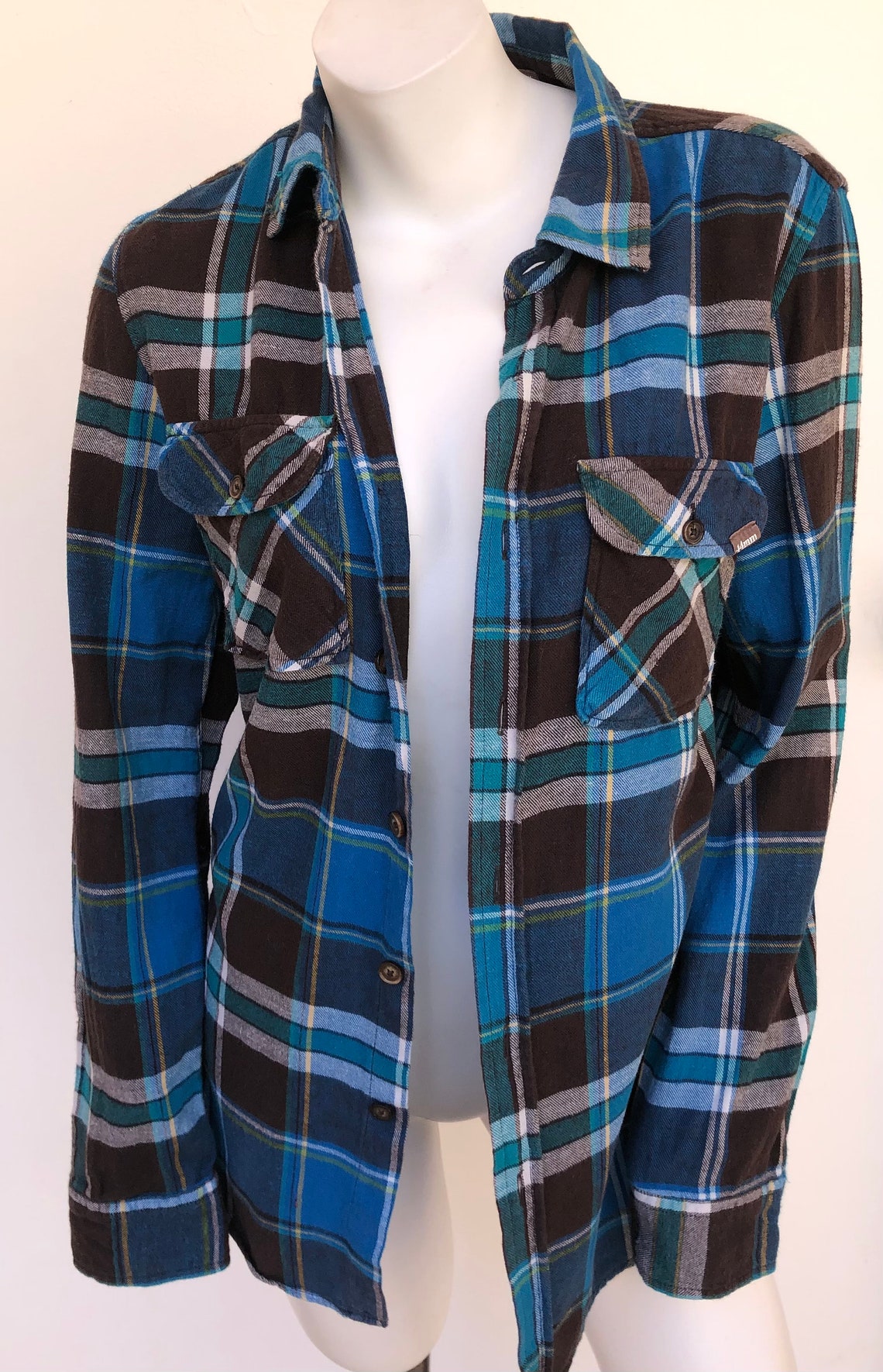 ROCK BAND Flannel Shirt Etsy