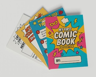 Kit de cómics DIY para niños de 10 páginas: Actividad de narración imprimible (Descarga en PDF)