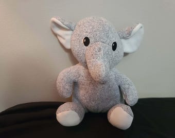 Bram the 12” Toy Box Grey Elephant Plush!