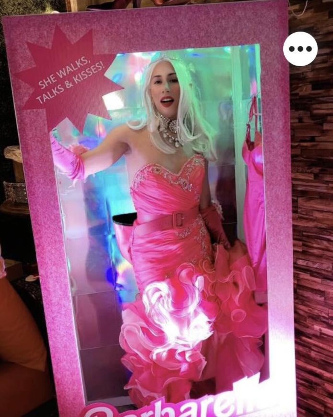 6ft High Life Size Girly GLITTER Barbie Box Signage Selfie Signs Barbie ...