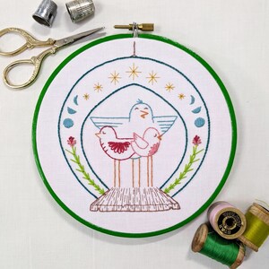 Home Birds - PDF Hand Embroidery Pattern