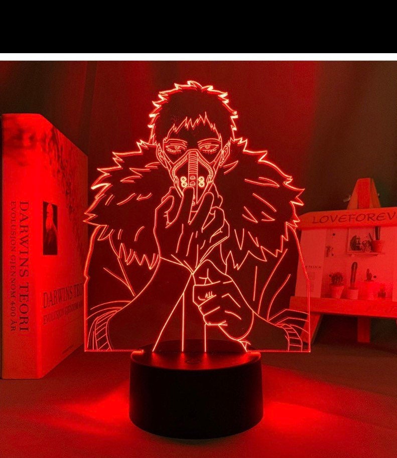 Lampe Led 3D Veilleuse My Hero Academia Overhaul Kai Chisaki