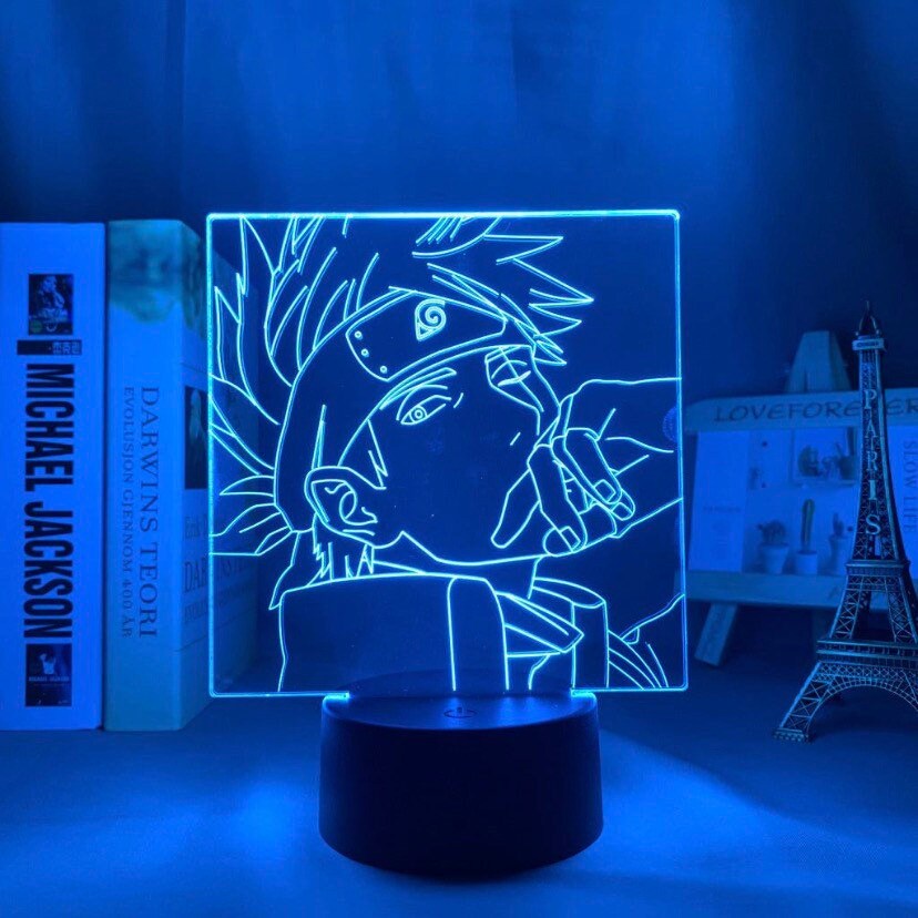 Lampe Veilleuse Led 3D Kakashi de Naruto Shippuden