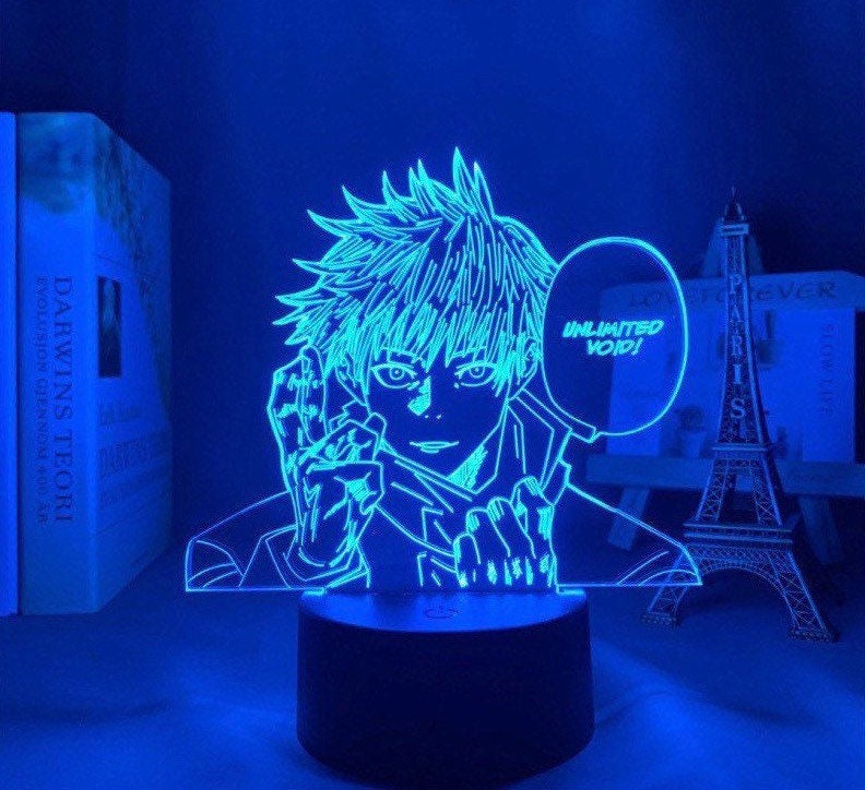 Lampe Led 3D Veilleuse Jujutsu Kaisen Satoru Gojo