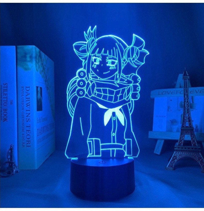 Lampe Led 3D Veilleuse My Hero Academia Himiko Toga