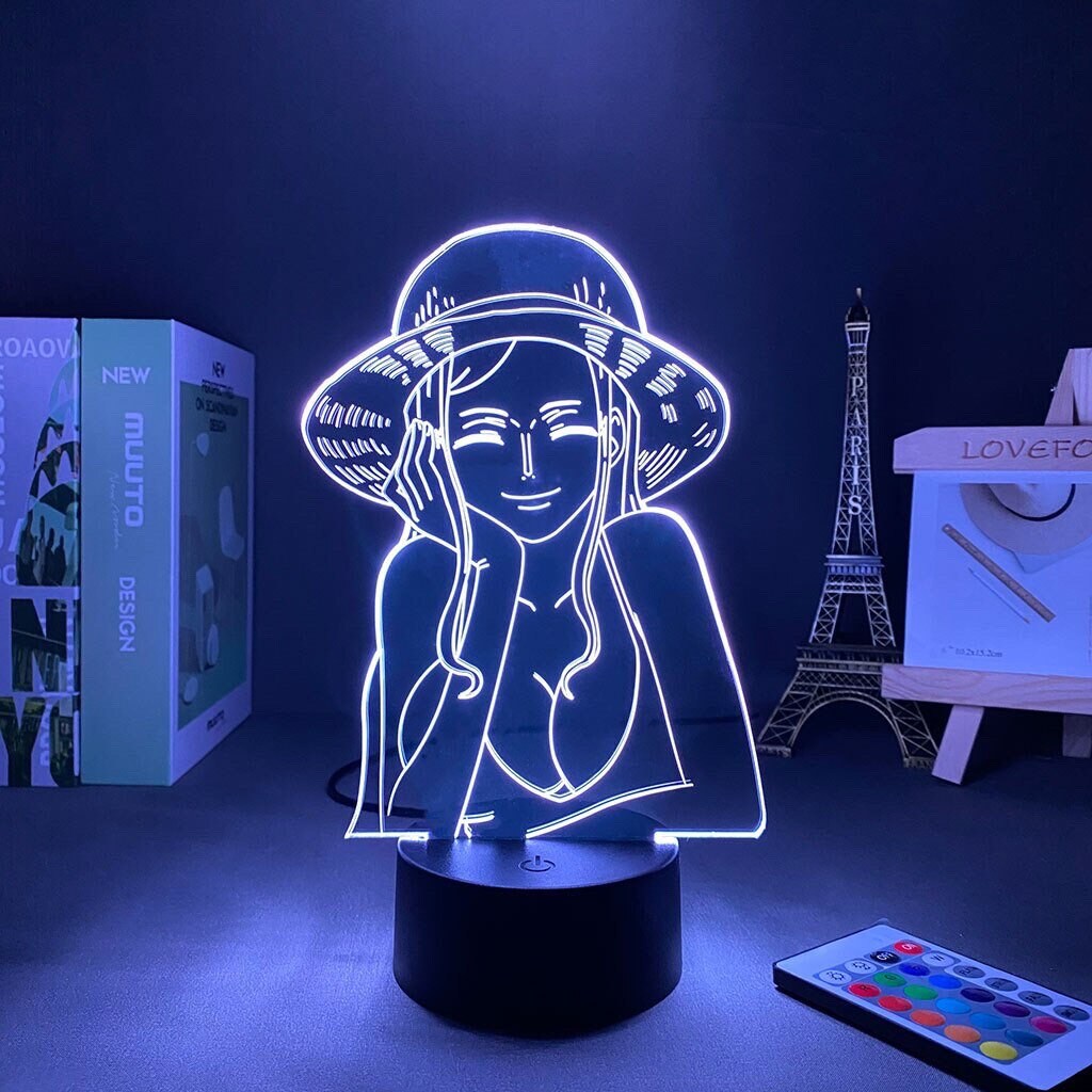 Lampe Veilleuse Led 3D Nico Robin de One Piece