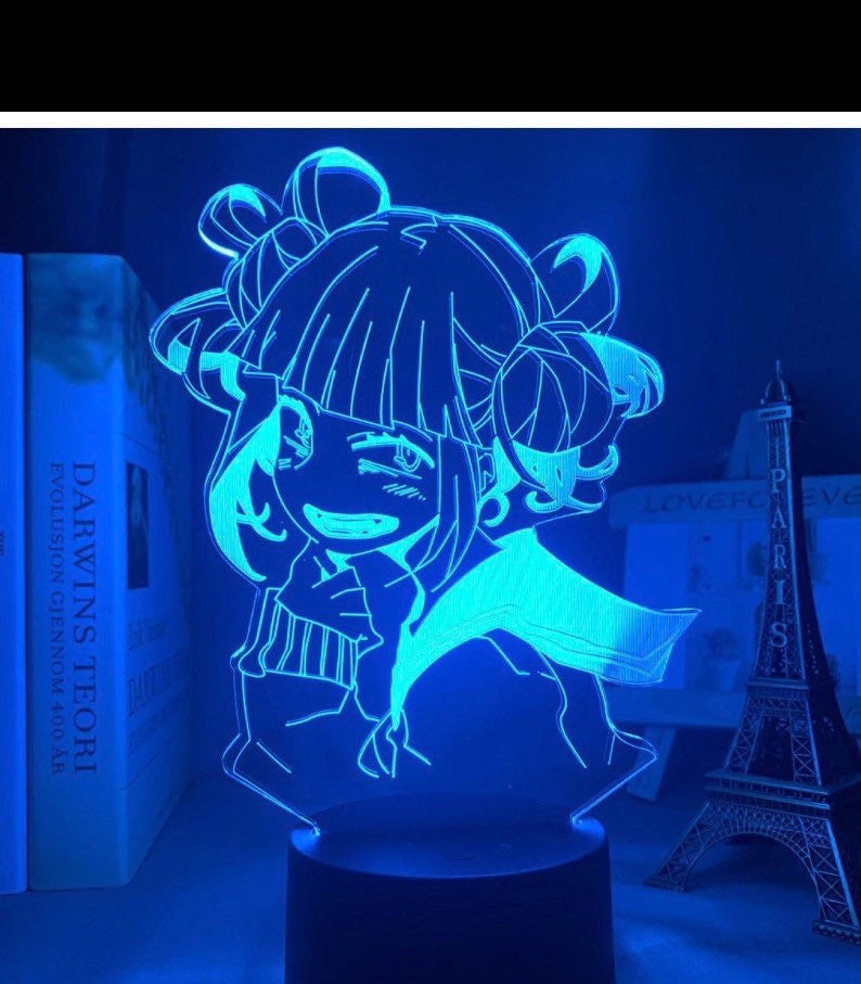 Lampe Led 3D Veilleuse My Hero Academia Himiko Toga